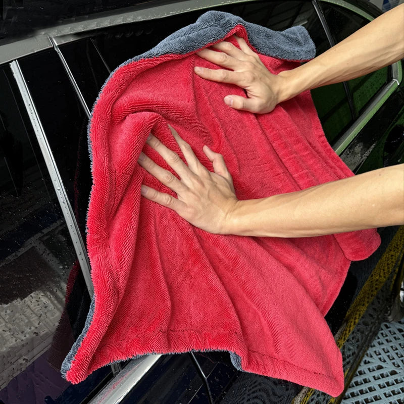 Premium Microfiber Car Towel - 1200 GSM Dual-Sided - 60x90cm